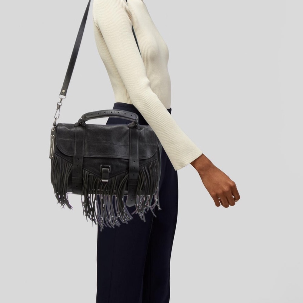 Proenza Schouler Fringed Leather Shoulder Bag